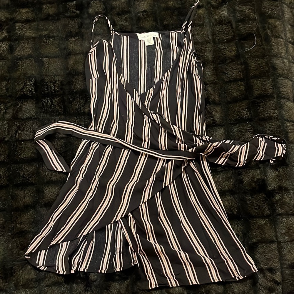 Lost in Lunar | Striped Wrap Dress